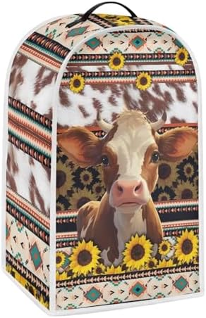Aztec Cow Blender Cover with Handle
