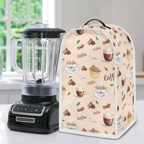 UNICEU Coffee Chocolate Cake Pattern Blender Cover