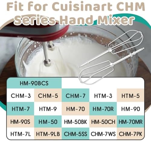 2-Pack Hand Mixer Beaters for Cuisinart CHM Series