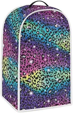 Upetstory Rainbow Leopard Print Blender Dust Cover