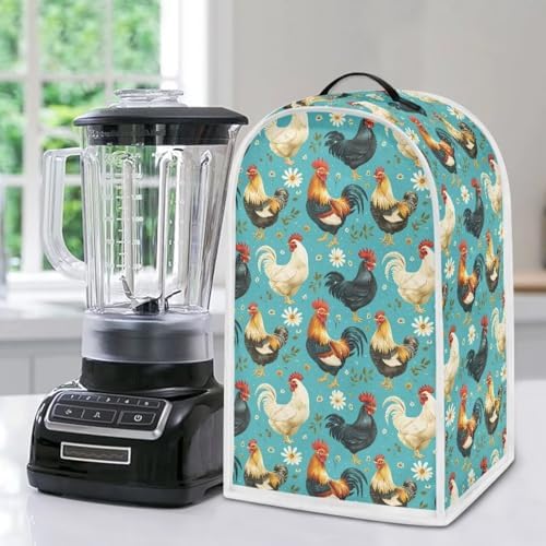 Annejudy Chicken Floral Blender Cover
