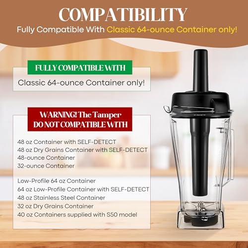 Dunkive Replacement Blender Tamper Tool