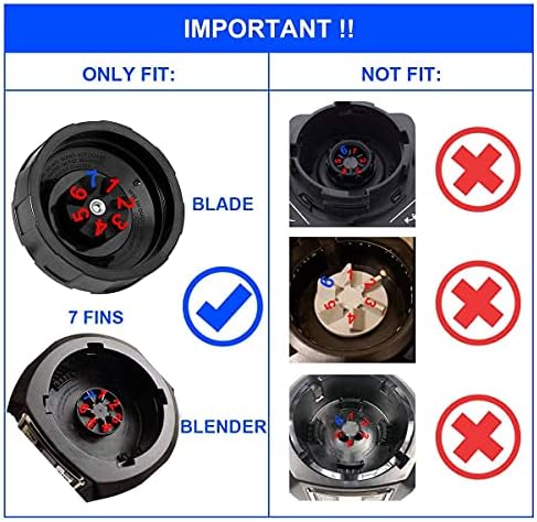 Replacement Parts for Ninja Blender 7 Fins Blade and Gasket