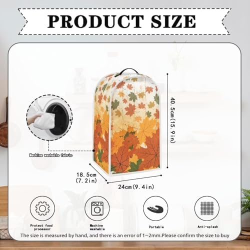 UNICEU Fall Maple Leaf Blender Dust Cover with Handle