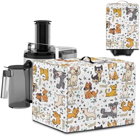 Cartoon Dogs Juicer Cover with Foldable Handle