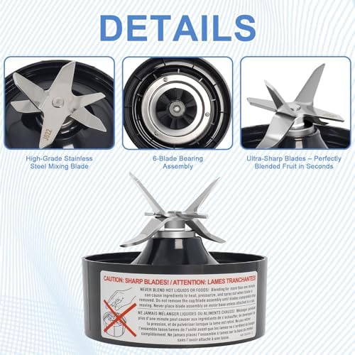 Pro Extractor Blade for Nutribullet NB-203 1200W Blender