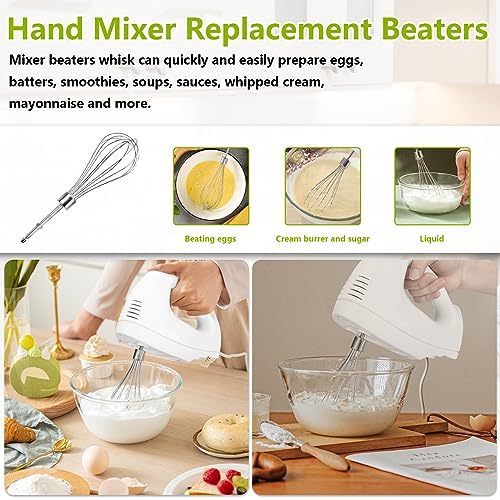 Stainless Steel Hand Mixer Beater 3 Pack