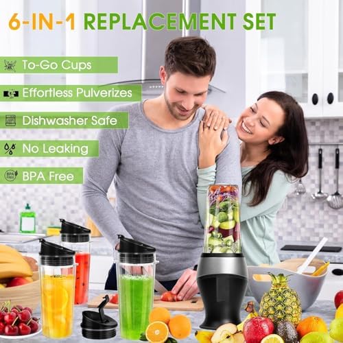 16oz Blender Cups Replacement for Ninja 3 Pack