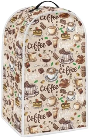 Coffee Print Blender Cover for Standard Appliances
