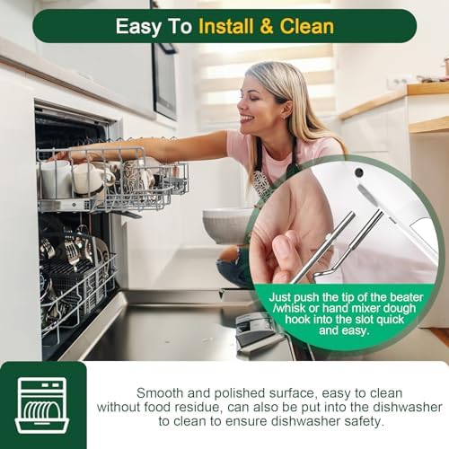 3PCS Stainless Steel Hand Mixer Whisk Attachment