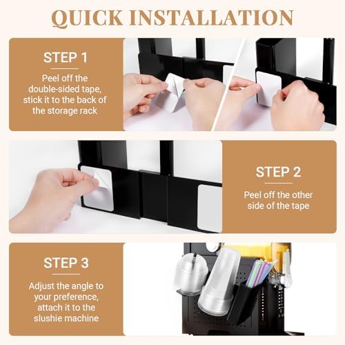 3-in-1 Side-Mounted Cup Holder for Ninja Slushie Machine