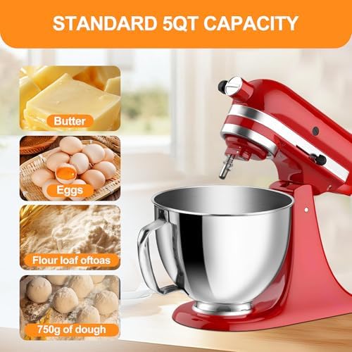 5QT Food Grade Stainless Steel Mixer Bowl