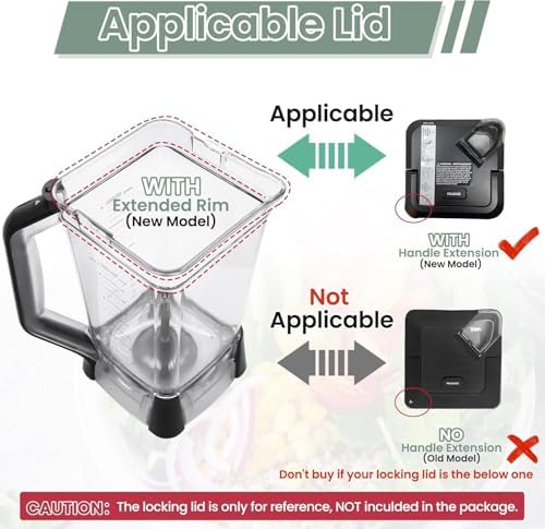 72oz Crushing Pitcher Replacement for Ninja BL660 BL740