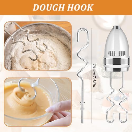 6Pcs Stainless Steel Hand Mixer Attachments