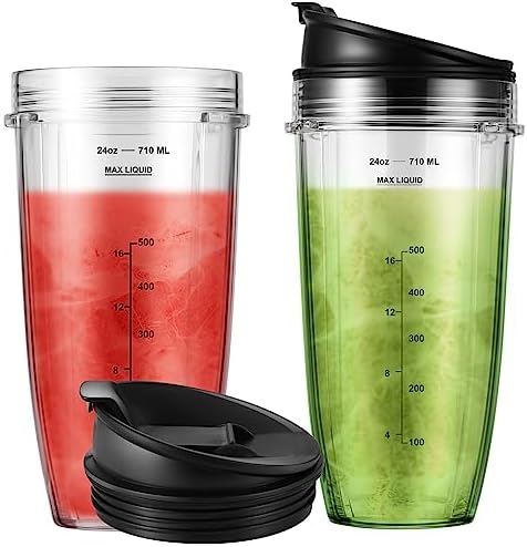 24oz Ninja Blender Cups with Sip Seal Lid