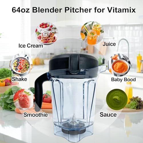 64oz Low-Profile Vitamix Blender Pitcher Replacement