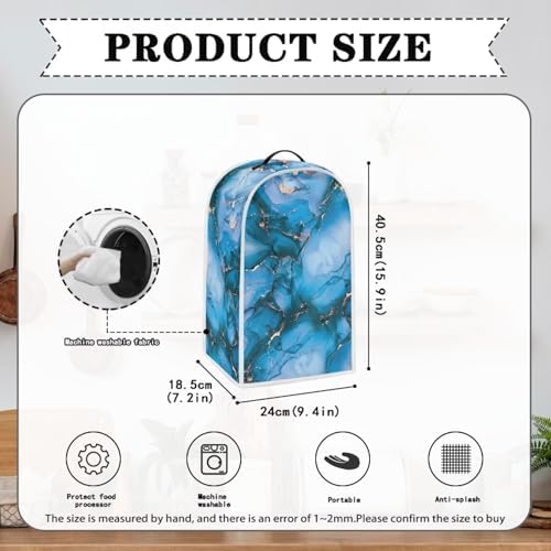 Blue Marble Blender Cover for Kitchen Appliances