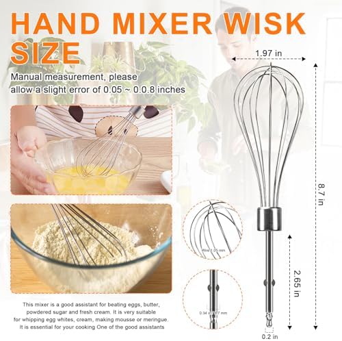 LEWEREST Hand Mixer Beaters Replacement 6 PCS