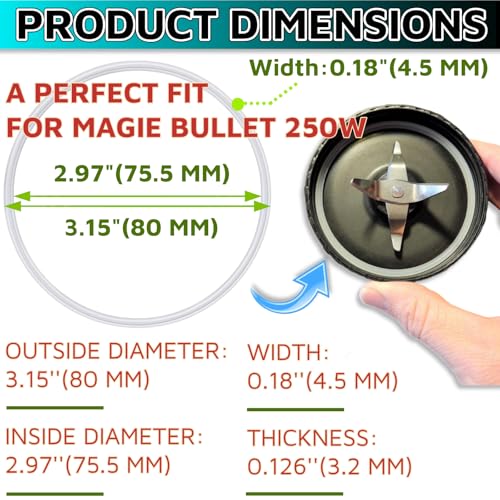 Magic Bullet 8 Cup Lids Gasket Replacement