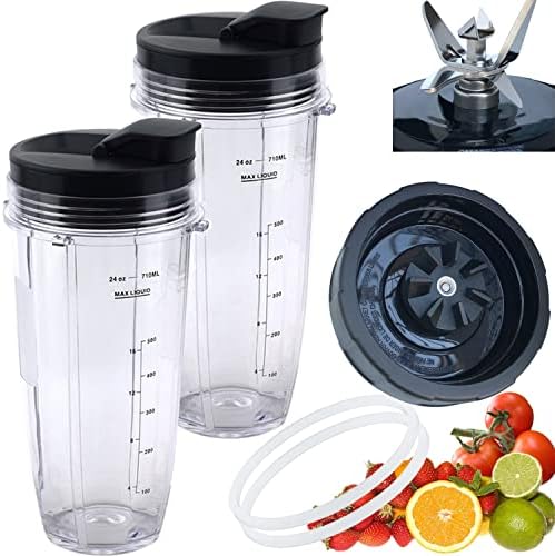 Replacement Blender Blade 24oz Cups for Ninja Foodi Power Blender