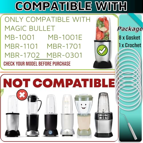Magic Bullet 8 Cup Lids Gasket Replacement