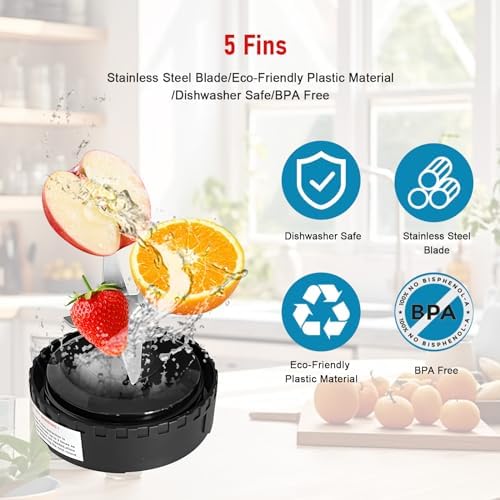 5 Fins Blender Blade Replacement for Ninja QB Series
