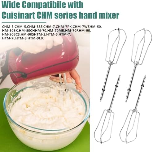 Cuisinart CHM Series Hand Mixer Replacement Beaters 4 Pack