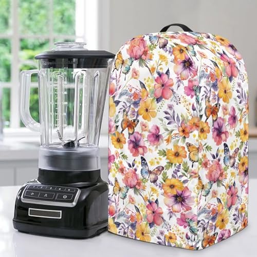 Watercolor Floral Blender Dust Cover
