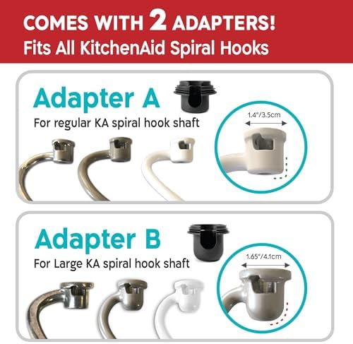 Spiral Dough Hook Shield for KitchenAid Mixer