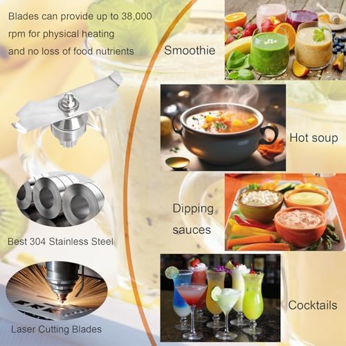 48oz Blender Pitcher Compatible with Vitamix