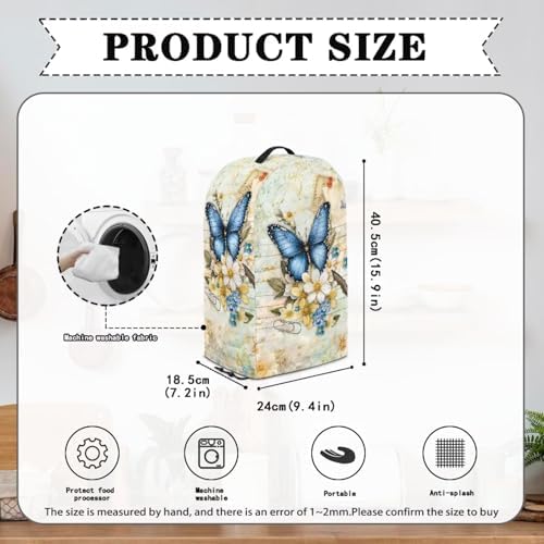 Flower Butterfly Blender Cover with Handle and Drawstring