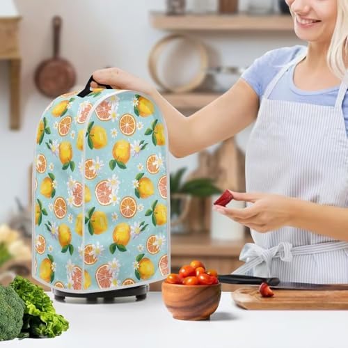 Annejudy Blender Cover with Lemon Floral Print