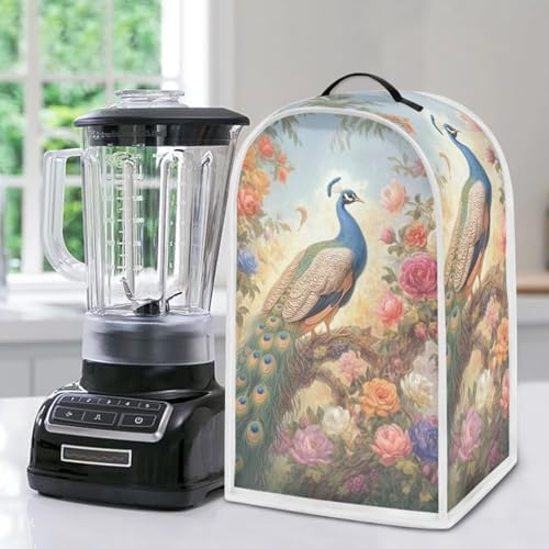 Peacock Blender Cover with Handle for Counter Use