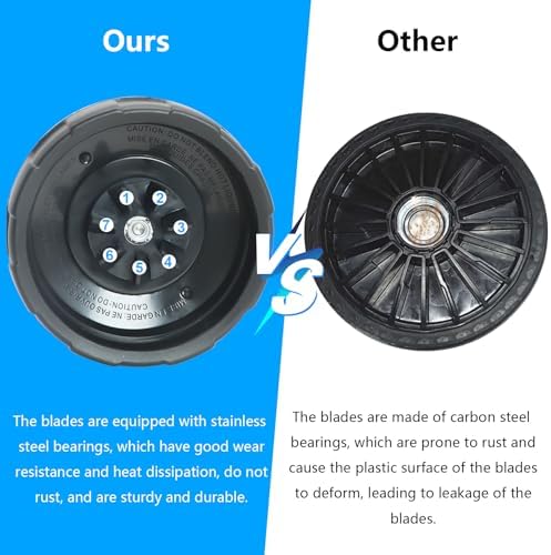 7 Fins Blender Blade Replacement for Ninja Auto iQ 1