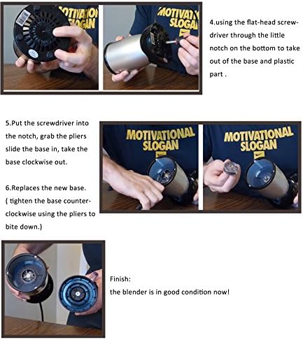 Base Gear Replacement for Magic Bullet MB1001