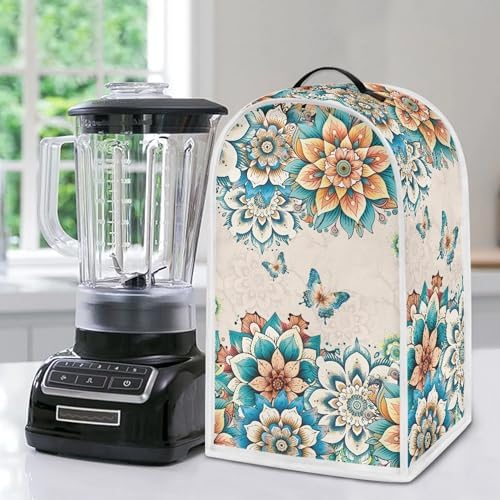 Boho Flower Blender Dust Cover with Handle