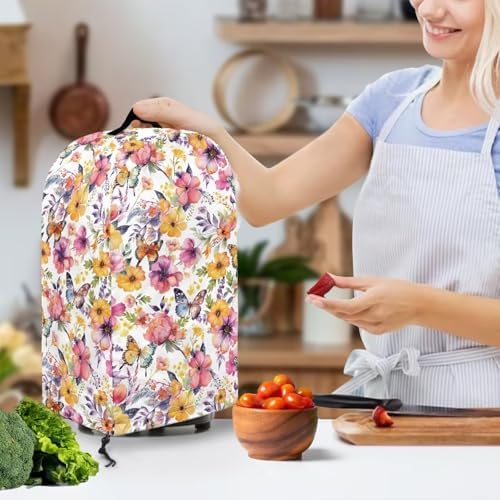 Watercolor Floral Blender Dust Cover