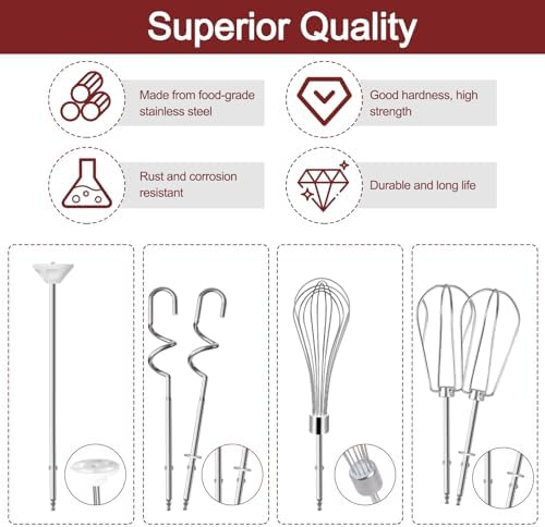 6 PCS Cuisinart Hand Mixer Beaters Replacement