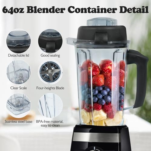 Nikkar 64oz Vitamix Blender Replacement Pitcher