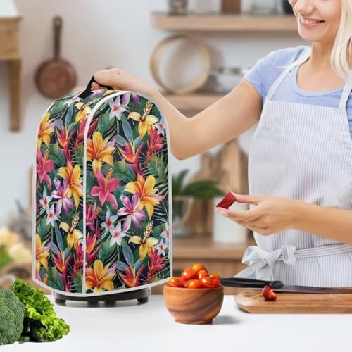 Tropical Flowers Blender Cover Dust Protection