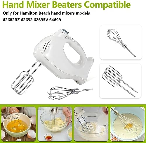 Stainless Steel Hand Mixer Beater 3 Pack