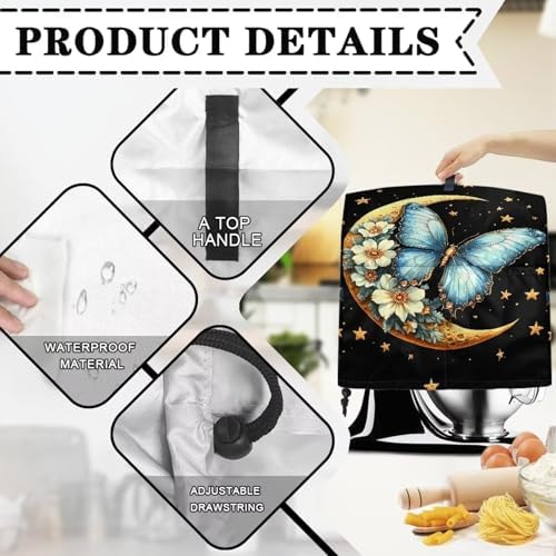 Butterfly Kitchen Mixer Cover with Pockets