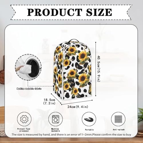 Blender Dust Cover with Cow Print