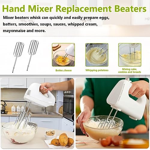 Stainless Steel Hand Mixer Beater 3 Pack