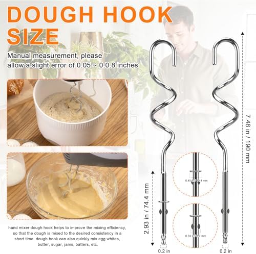 LEWEREST Hand Mixer Beaters Replacement 6 PCS
