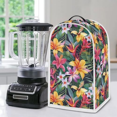 Tropical Flowers Blender Cover Dust Protection