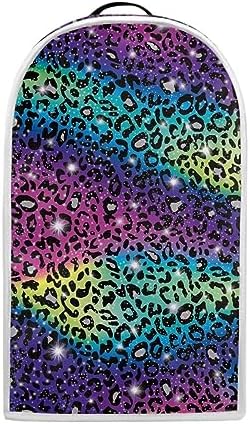 Upetstory Rainbow Leopard Print Blender Dust Cover