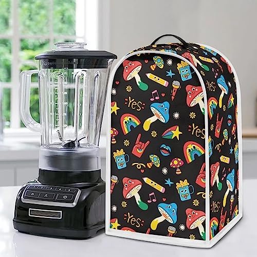 Mushroom Rainbow Blender Cover Dustproof Stain Resistant