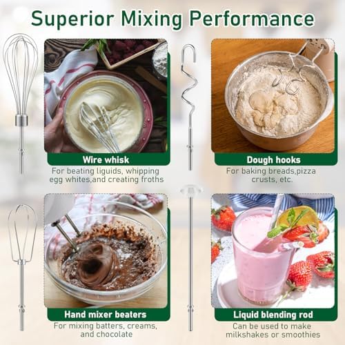 Stainless Steel Hand Mixer Accessories 6-Piece Set