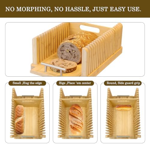 YioQio Bread Slicer with Cutting Board